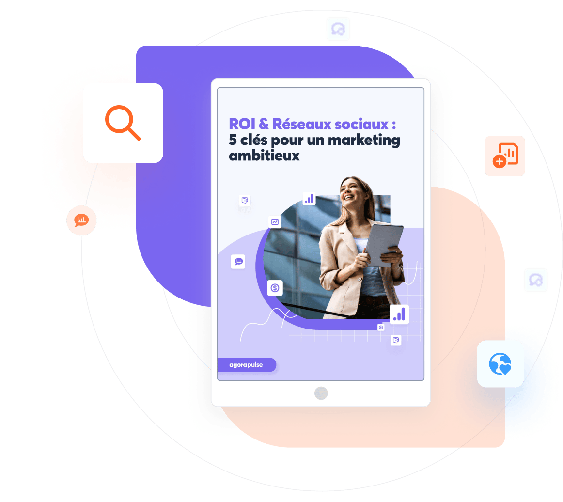Ebook cover - ROI & Réseaux sociaux 5 clés pour un marketing ambitieux