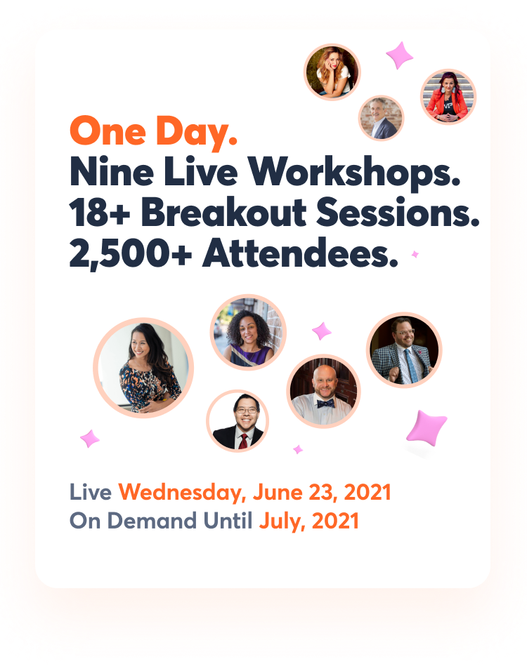 One Day. Nine Live Workshops.