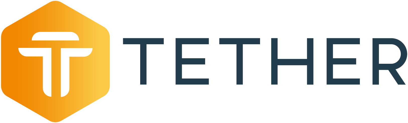 Tether Logo Dark Text